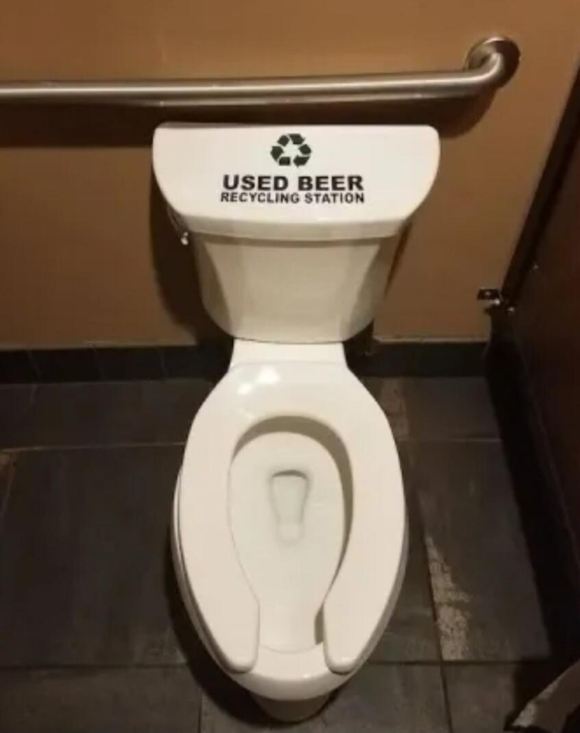 USED BEER RECYCLING STATION