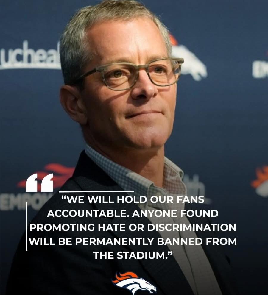 WE WILL HOLD OUR FANS ACCOUNTABLE. ANYONE FOUND PROMOTING HATE OR DISCRIMINATION WILL BE PERMANENTLY BANNED FROM THE STADIUM.