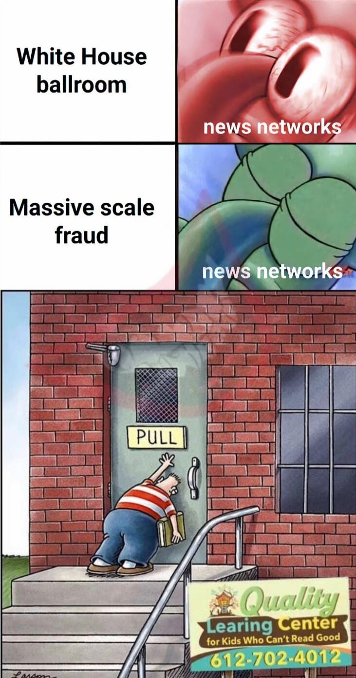 White House ballroom
news networks
Massive scale fraud
news networks
