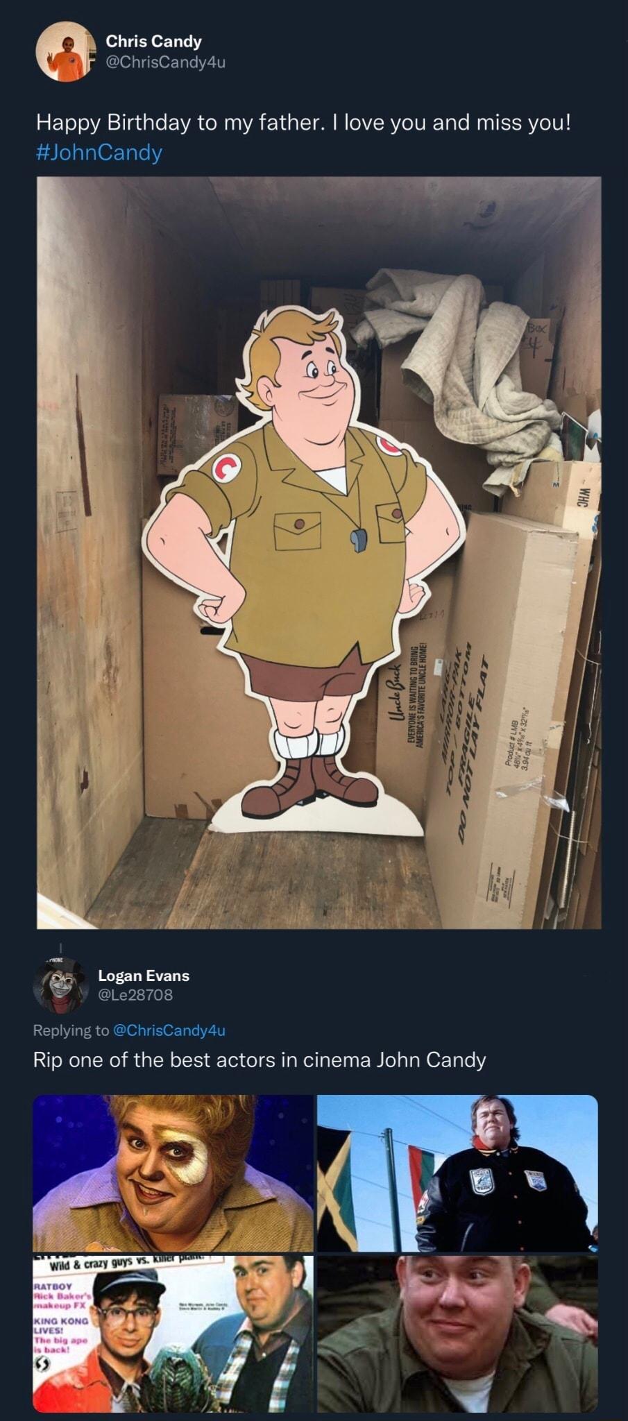 Chris Candy aCh yau Happy Birthday to my father love you and miss you JohnCandy