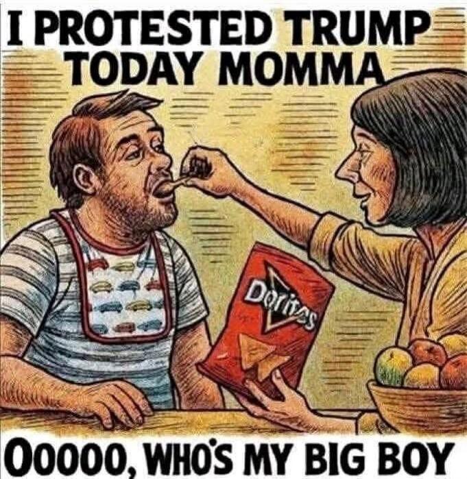 I PROTESTED TRUMP TODAY MOMMA OOOOO, WHO'S MY BIG BOY