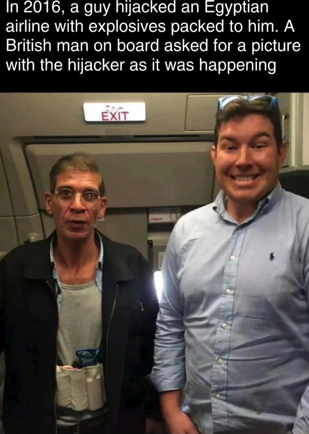 L l 00 KO We VR gliFTel CCTo Ll o 0l 1g airline with explosives packed to him A British man on board asked for a picture WIGRGER T IR VE T e ol T