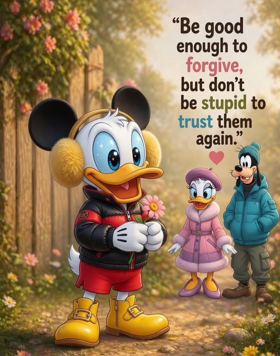 Be good enough to forgive, but don't be stupid to trust them again.
