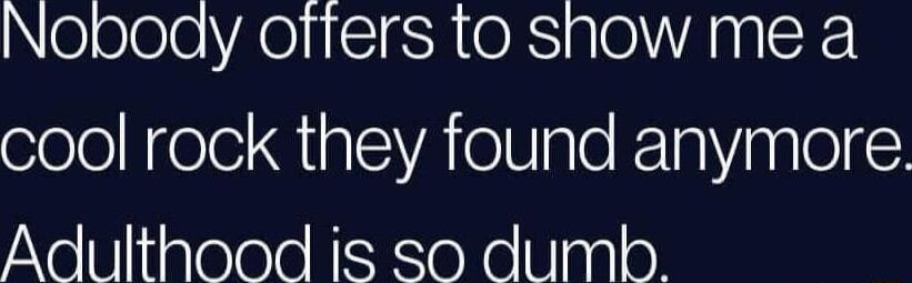 NolololoXeli IR IORS alolARY ISR oelolifele QiplcAoSaleKTaVaaleC Adulthood is so dumb