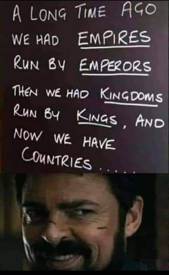 A Long Twe AGO WE HAD EMPIRES Run BY EmPeRORS Thn WE HAD lmcoomsl