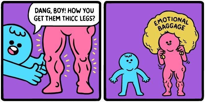 DANG BOY HOW YOU GET THEM THICC LEGS Y