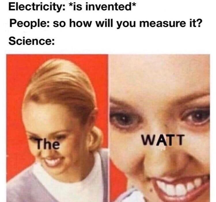 Electricity is invented People so how will you measure it Science