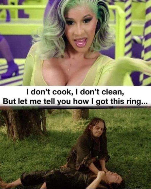 B dont cook dont clean But let me tell you how got this ring 3 W Gy b 1 y s Ry 2