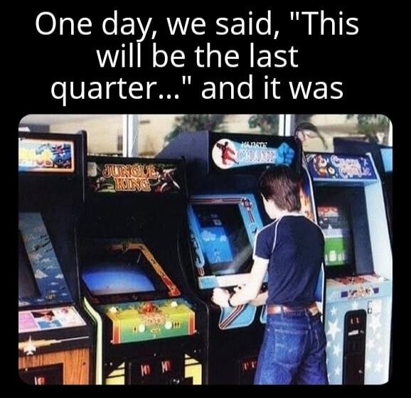 One day, we said, 