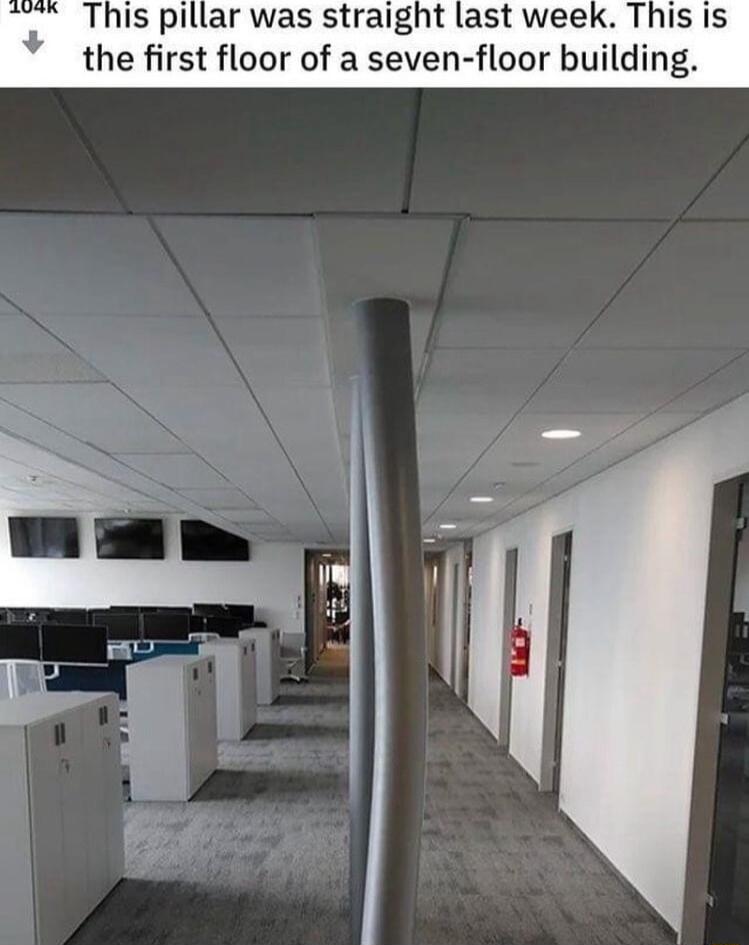 the first floor of a seven floor bu