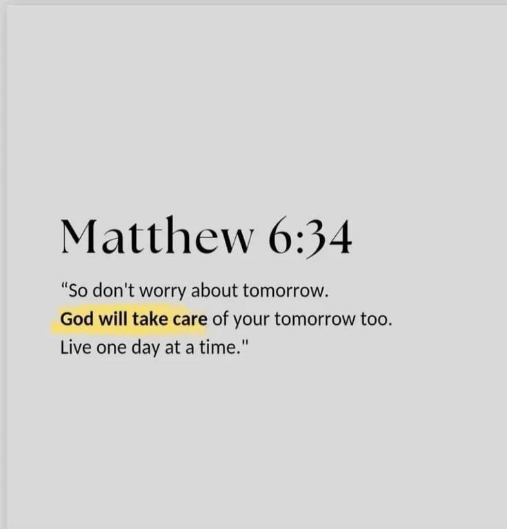 Matthew 6:34 