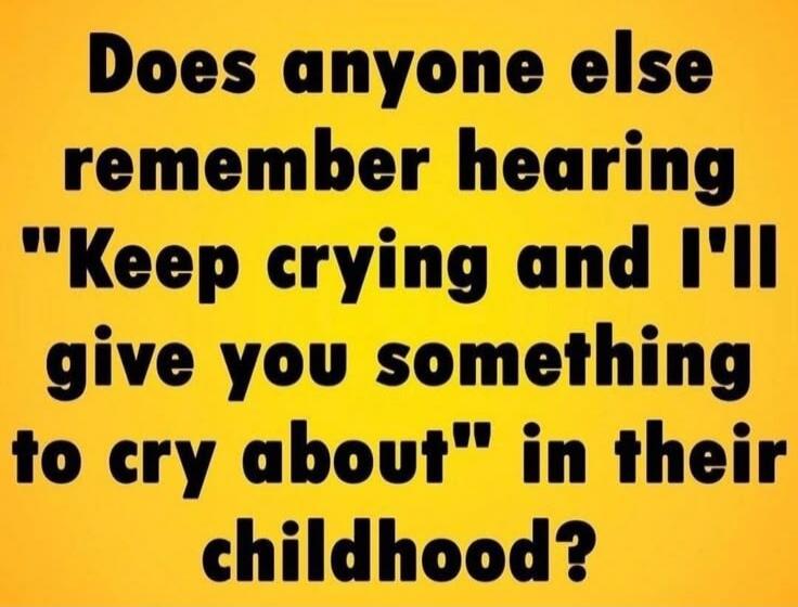 Does anyone else remember hearing 