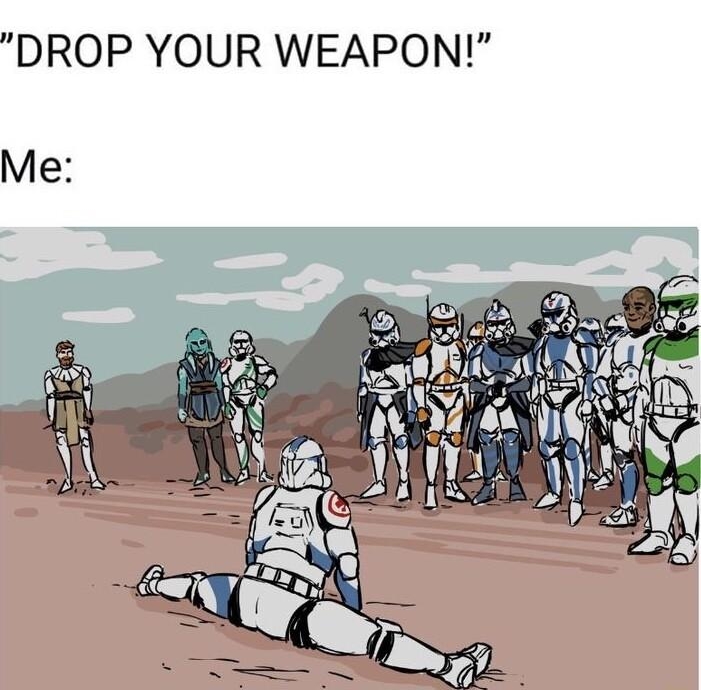 B3 toastoat Follow DROP YOUR WEAPON