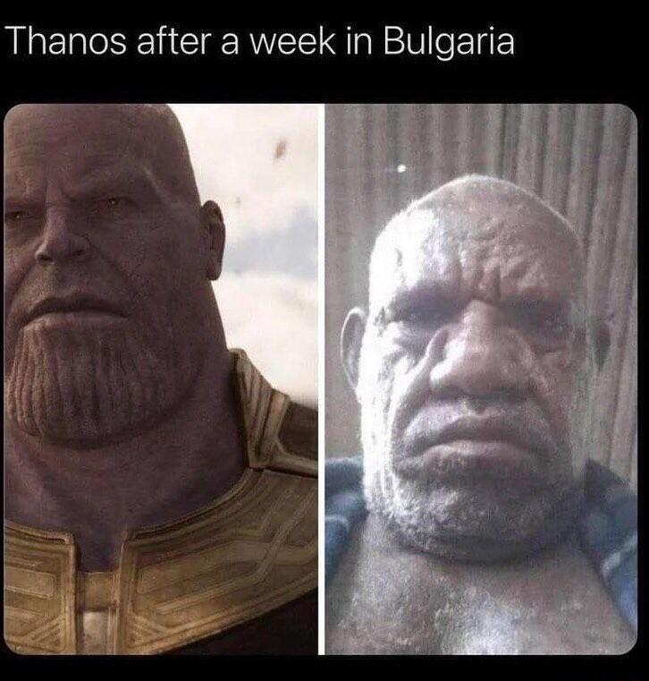 Thanos after a week in Bulgaria