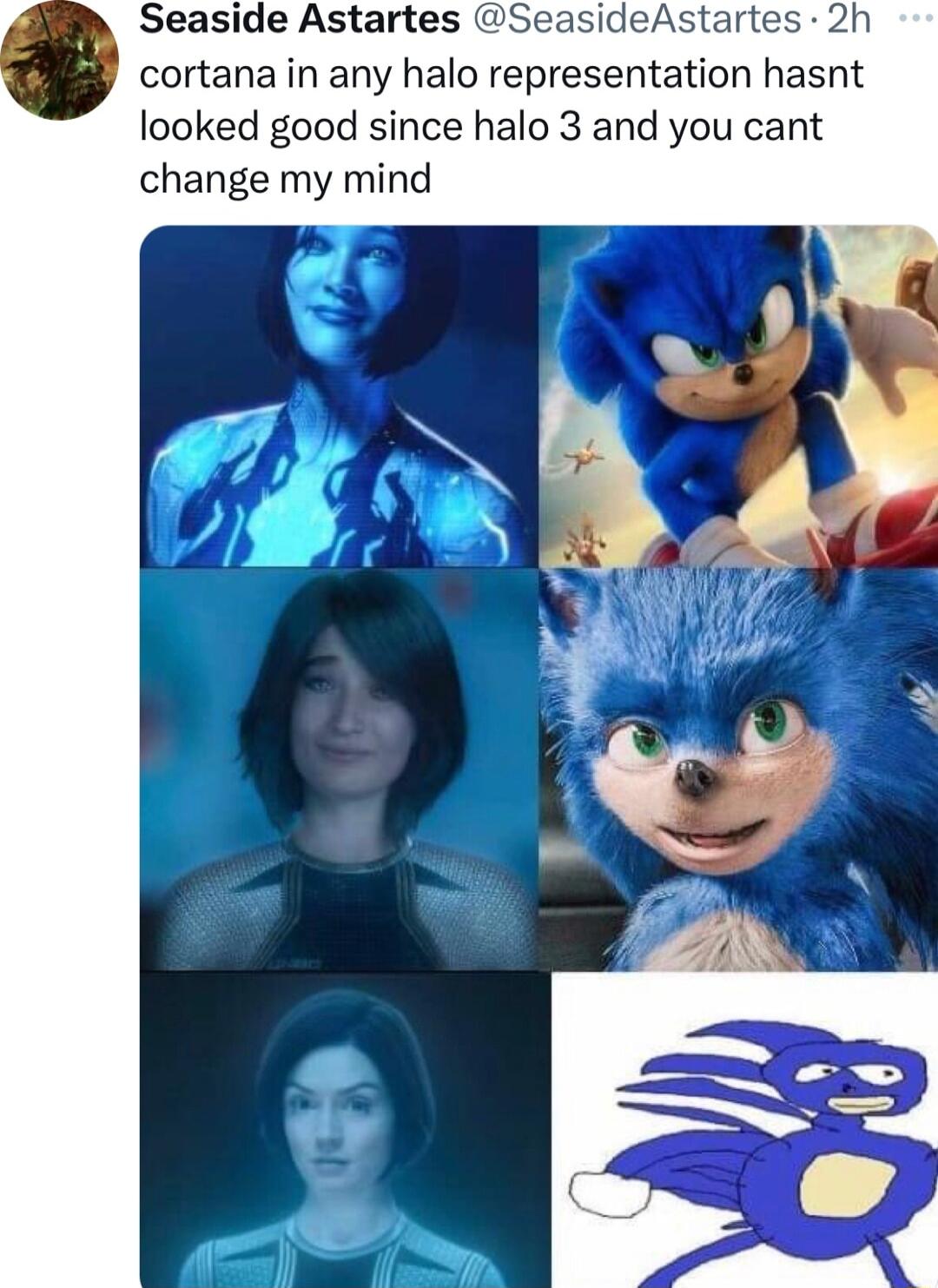 Seaside Astartes SeasideAstartes 2h cortana in any halo representation hasnt looked good since halo 3 and you cant change my mind