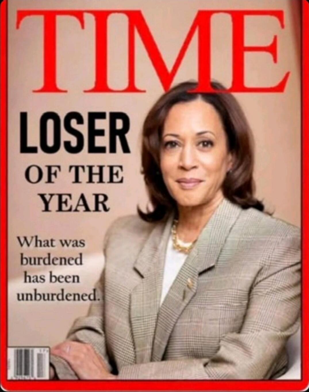 TIME LOSER OF THE YEAR
What was burdened has been unburdened.