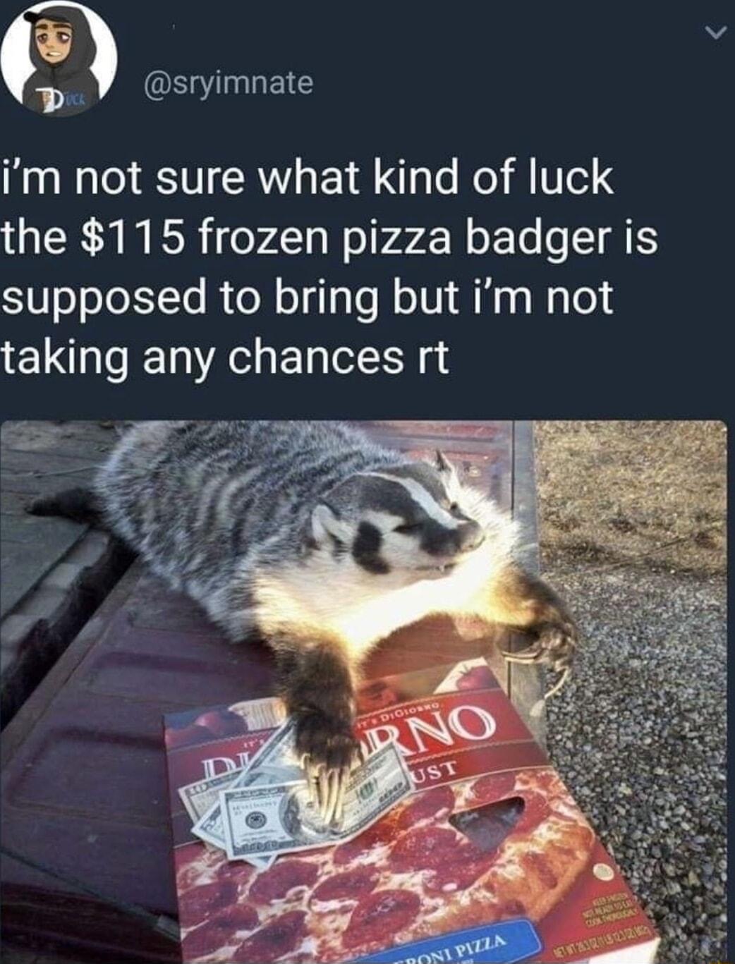 v sryimnate im not sure what kind of luck AN ER i oF Ly Nolr oL o e oIATS supposed to bring but im not taking any chances rt