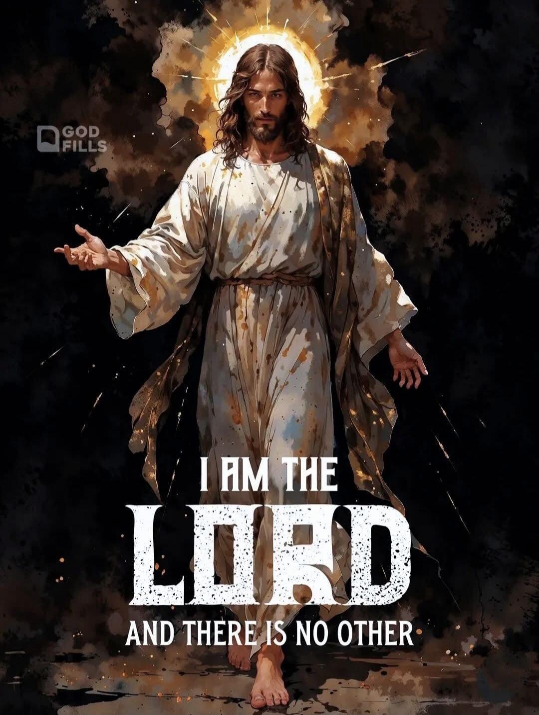 GOD FILLS I AM THE LORD AND THERE IS NO OTHER