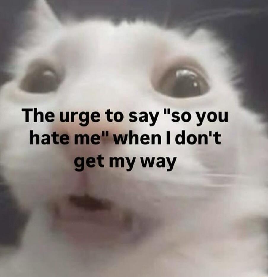 The urge to say so you ha henldont