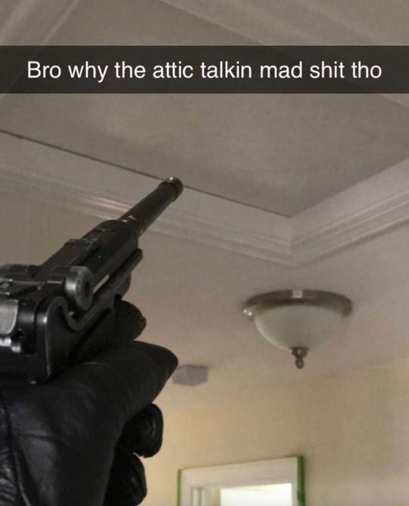 Bro why the attic talkin mad shit tho e