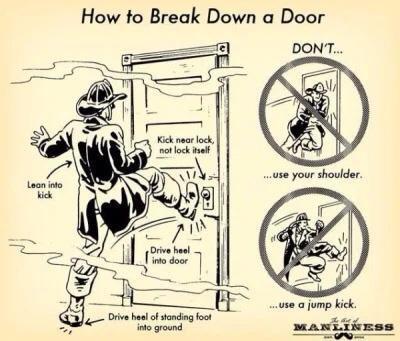 How to Break Down a Door Drv hel o sonding oo e round