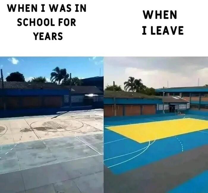 WHEN I WAS IN SCHOOL FOR YEARS WHEN ILEAVE