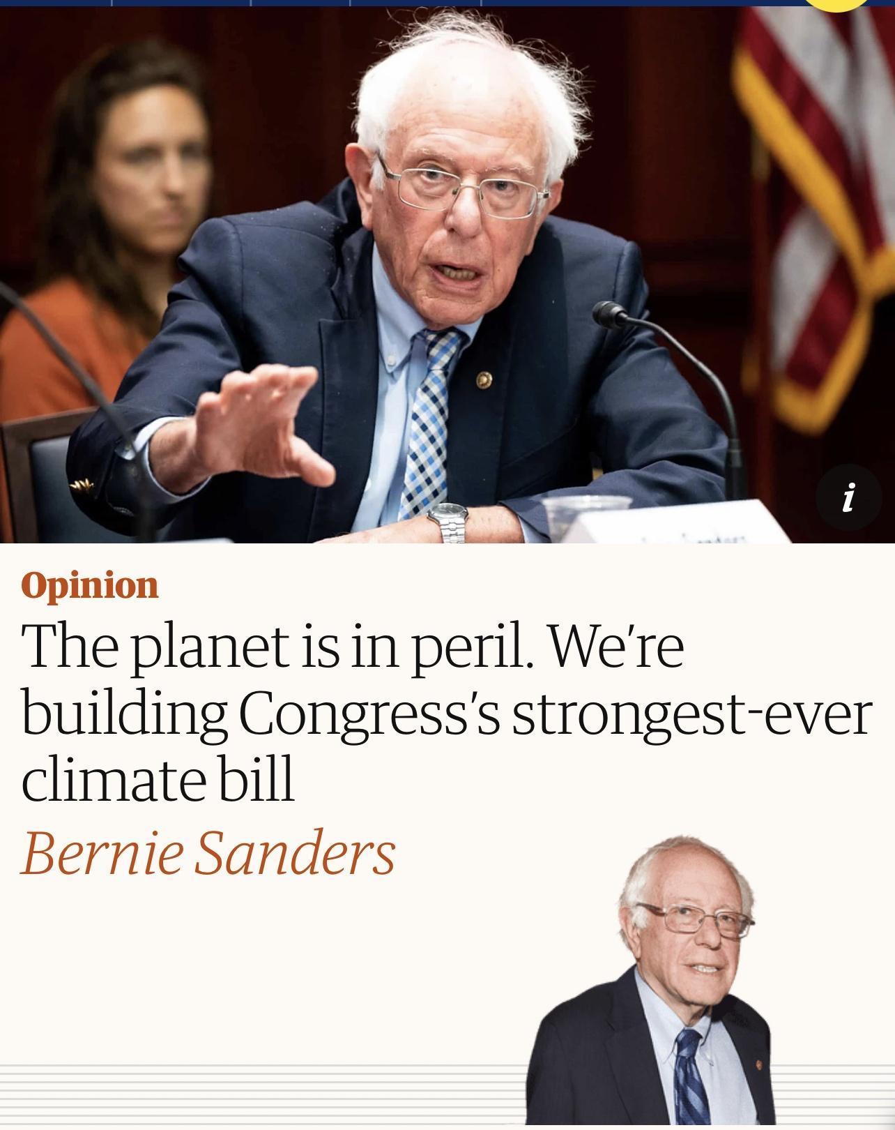 The lanet isin peril Were building Congresss strongest ever climate bill