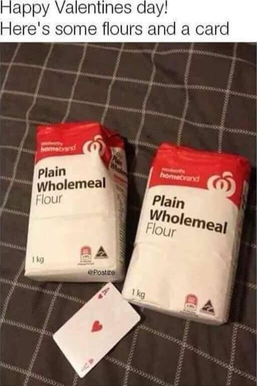 Happy Valentines de Heres some flours