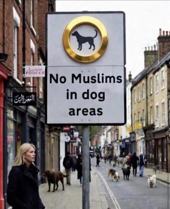 No Muslims in dog areas FODEER