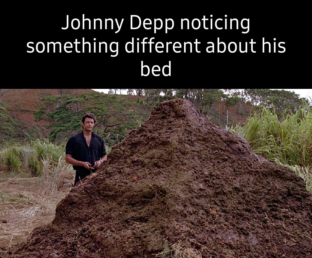 Johnny Depp noticing something different about his