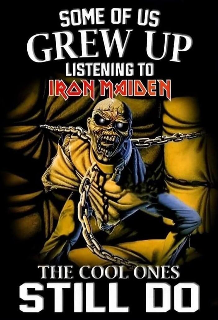 Some of us grew up listening to Iron Maiden. The cool ones still do