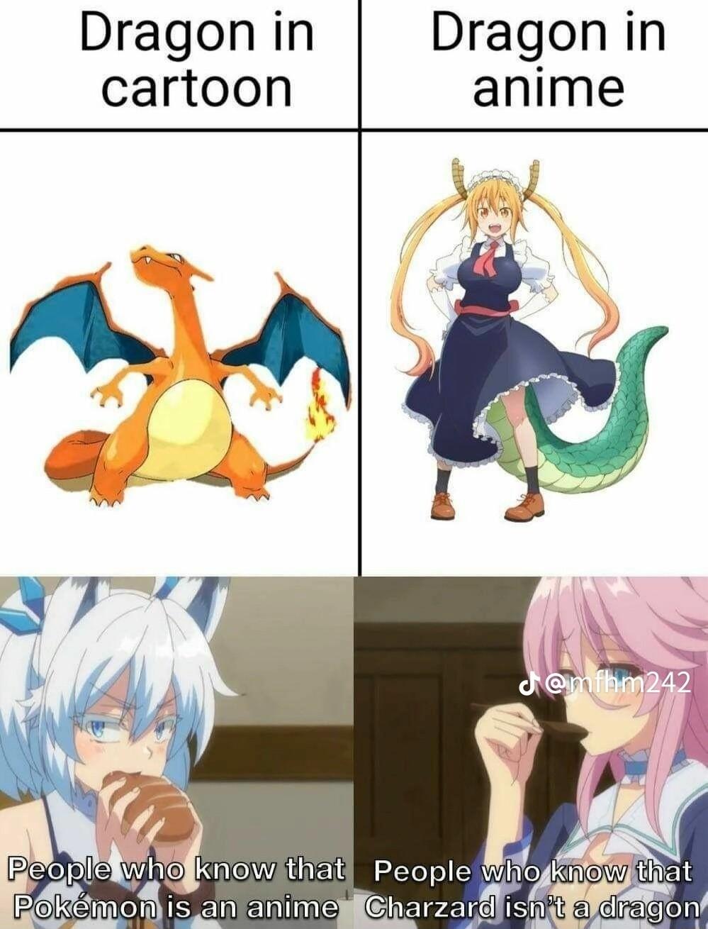 Dragon in Dragon in cartoon anime