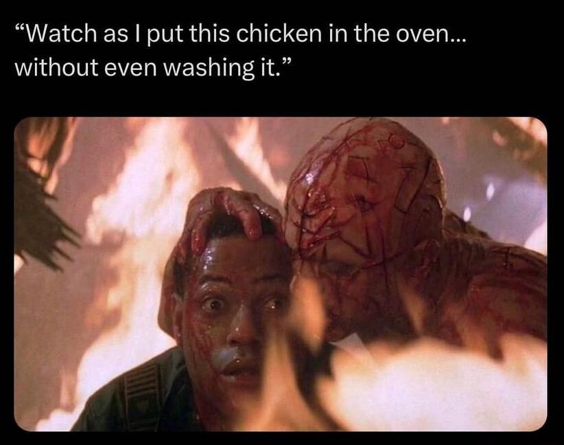 Watch as put this chicken in the oven without even washing it l M B N