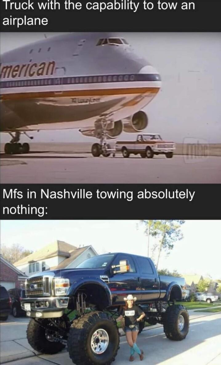 Iruck with the capabillity to tow an Ll W SHRNEEGWI R T o Xe 1 1 nothing