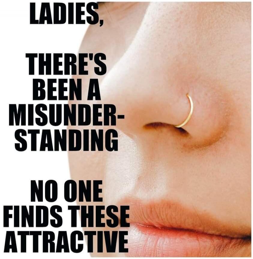 LADIES, THERE'S BEEN A MISUNDERSTANDING NO ONE FINDS THESE ATTRACTIVE