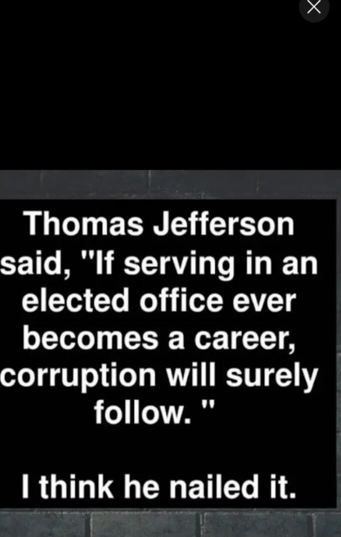 Thomas Jefferson said, 
