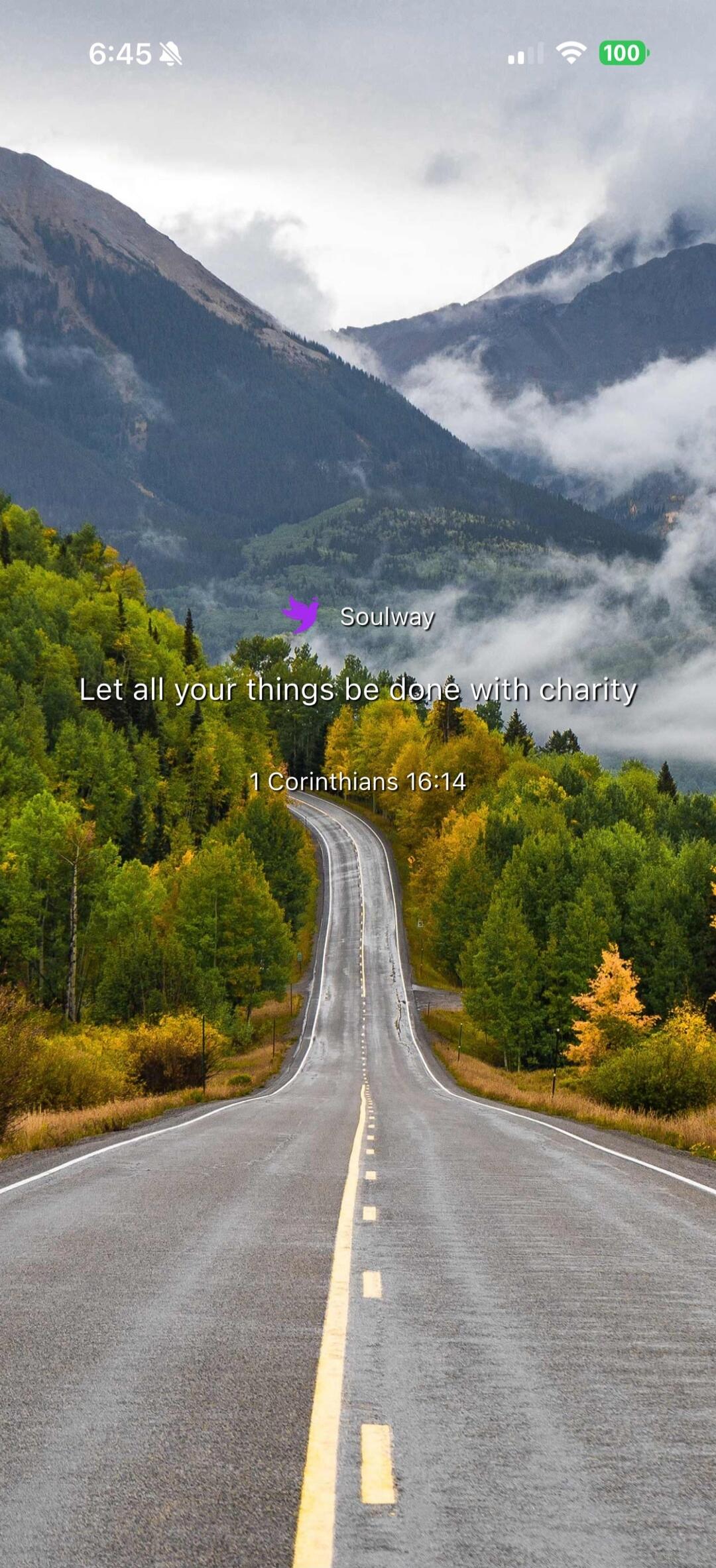 Let all your things be done with charity. 1 Corinthians 16:14. Soulway.