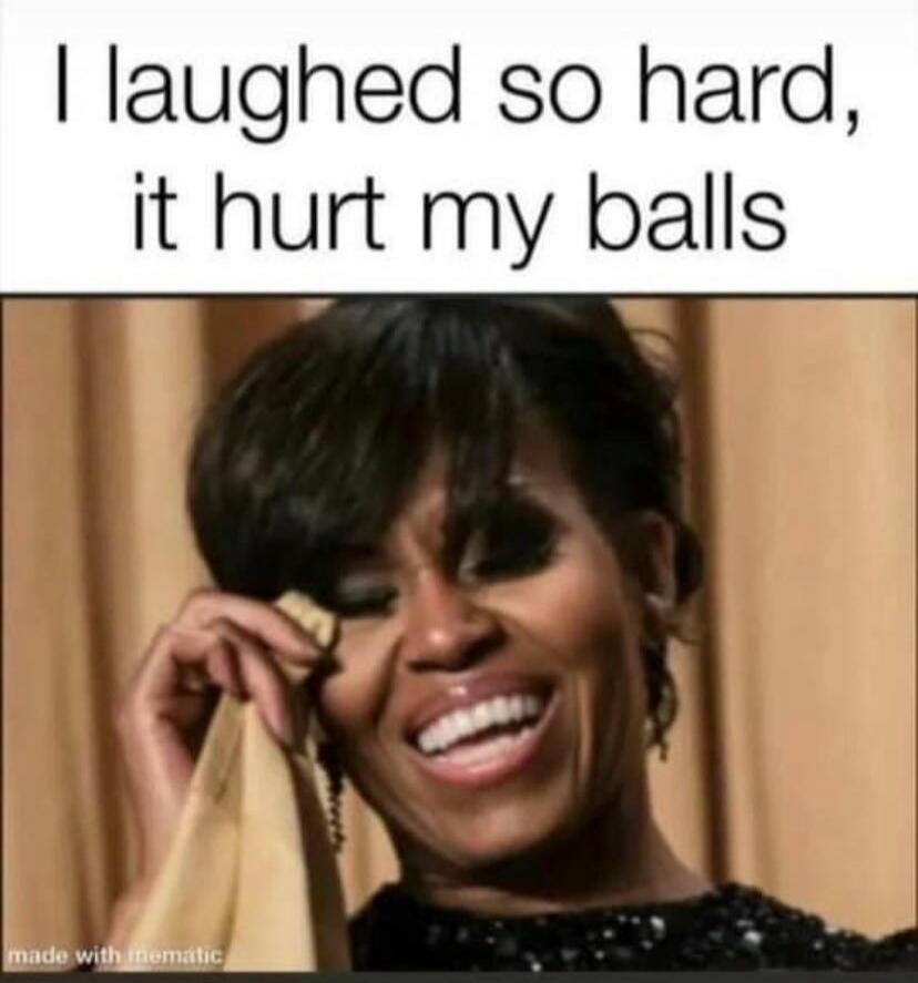I laughed so hard, it hurt my balls