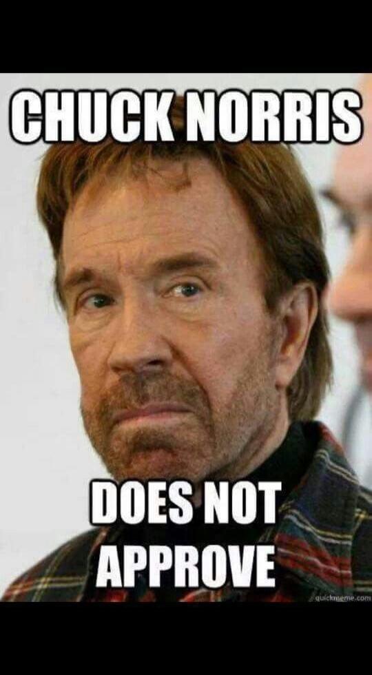 CHUCK NORRIS DOES NOT APPROVE