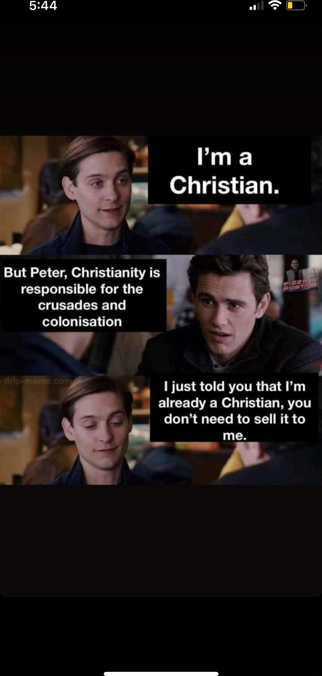 544 wl 0 rma l Christian 1 But Peter Christianity is CEILEERCTR LT crusades and colonisation v wr B 1 just told you that Im EIEEL R o TS ET VLT dont need to sell it to