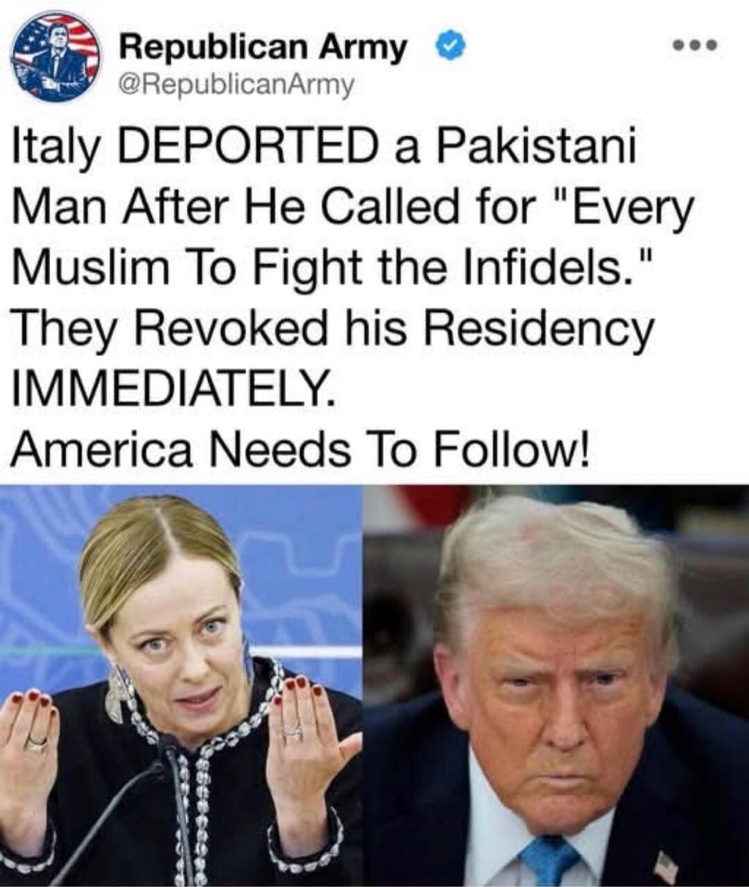 Italy DEPORTED a Pakistani Man After He Called for 