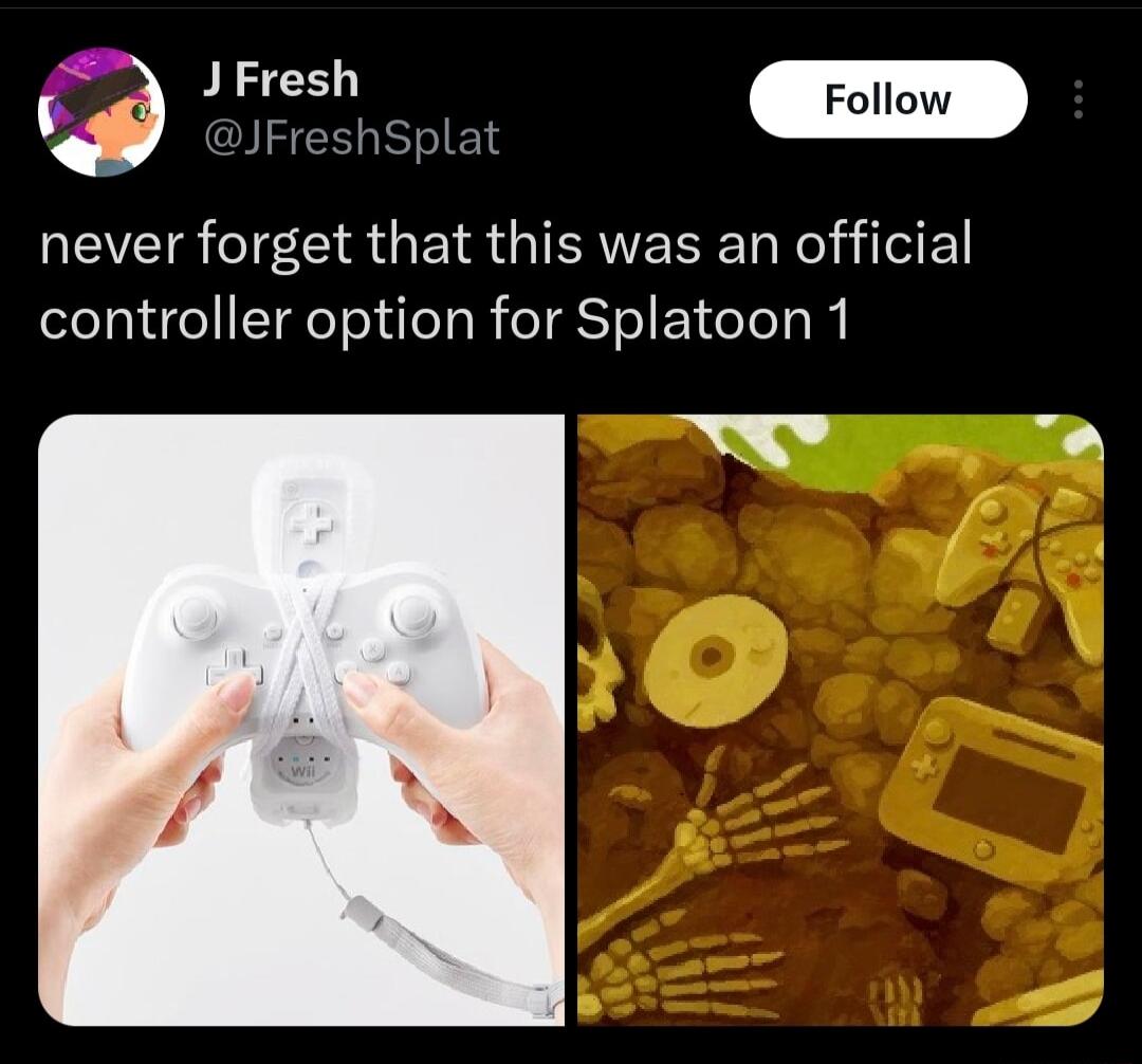 J Fresh NEVCIR I E R G IR GIEAVEEE L N E controller option for Splatoon 1