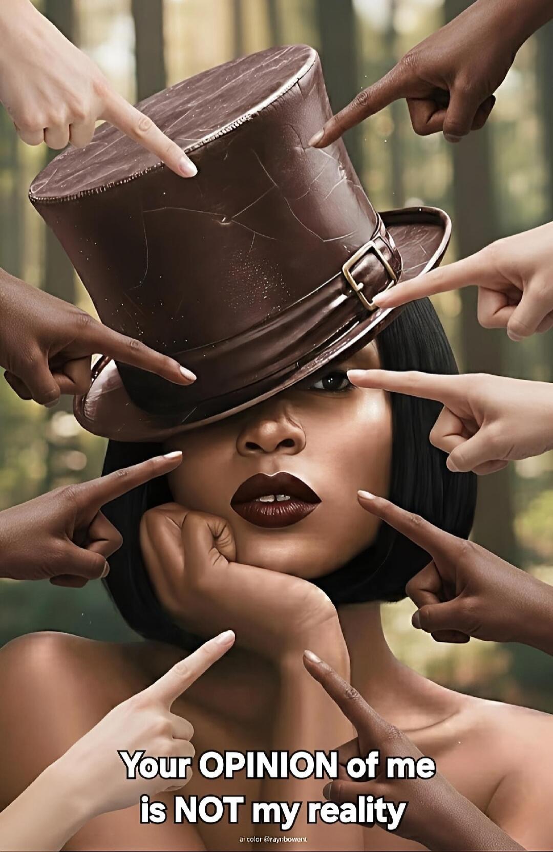 Your OPINION of me is NOT my reality