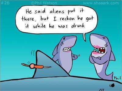 He said aliens put it thece but T reckon he got Wt whle he was deunk