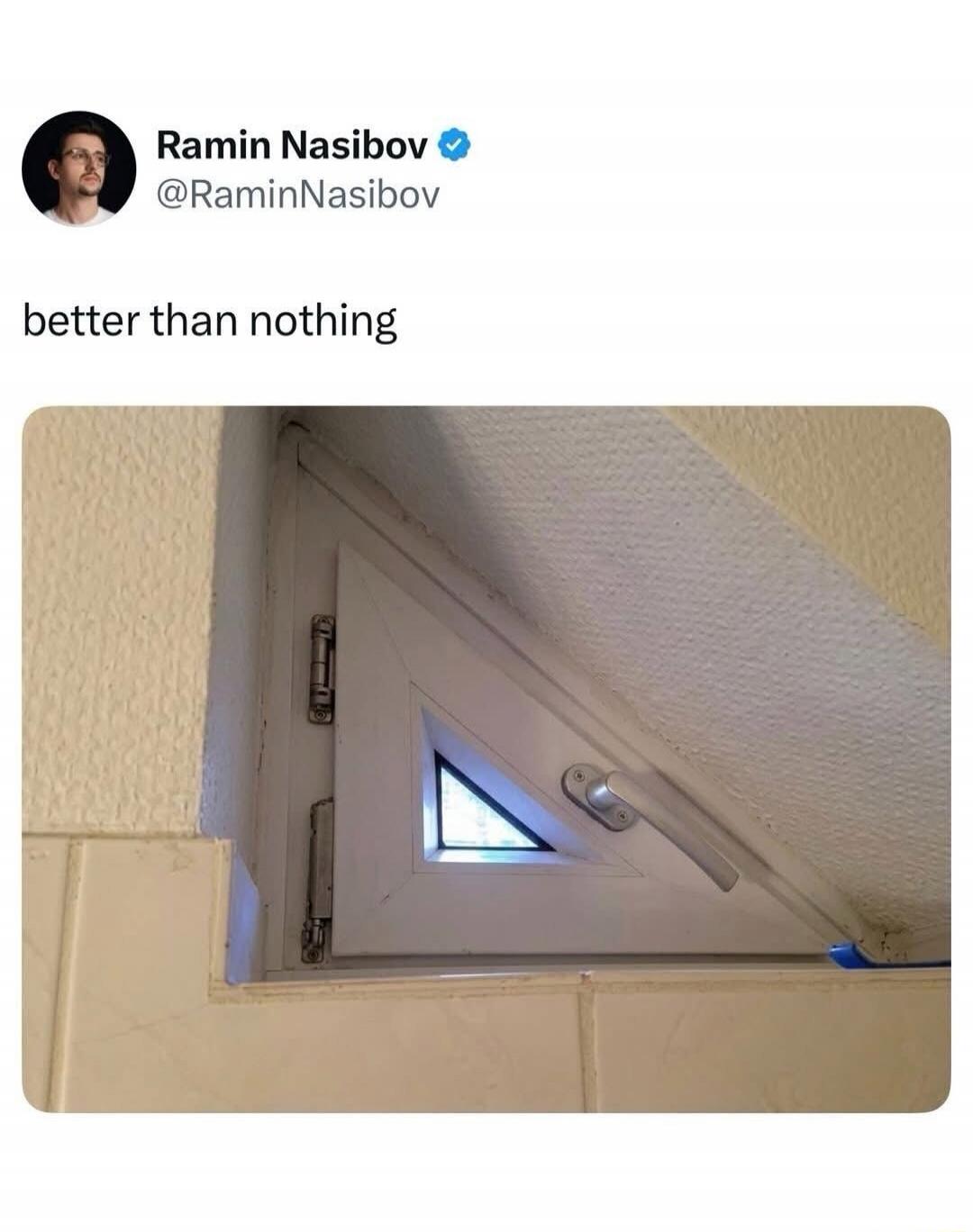 Ramin Nasibov @RaminNasibov better than nothing