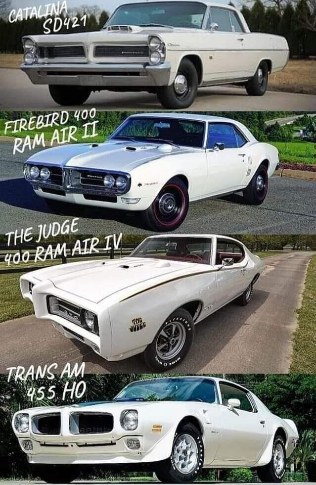 CATALINA SD421 FIREBIRD 400 RAM AIR II THE JUDGE 400 RAM AIR IV TRANS AM 455 HO