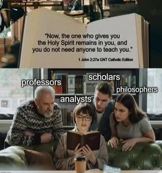 Now, the one who gives you the Holy Spirit remains in you, and you do not need anyone to teach you.