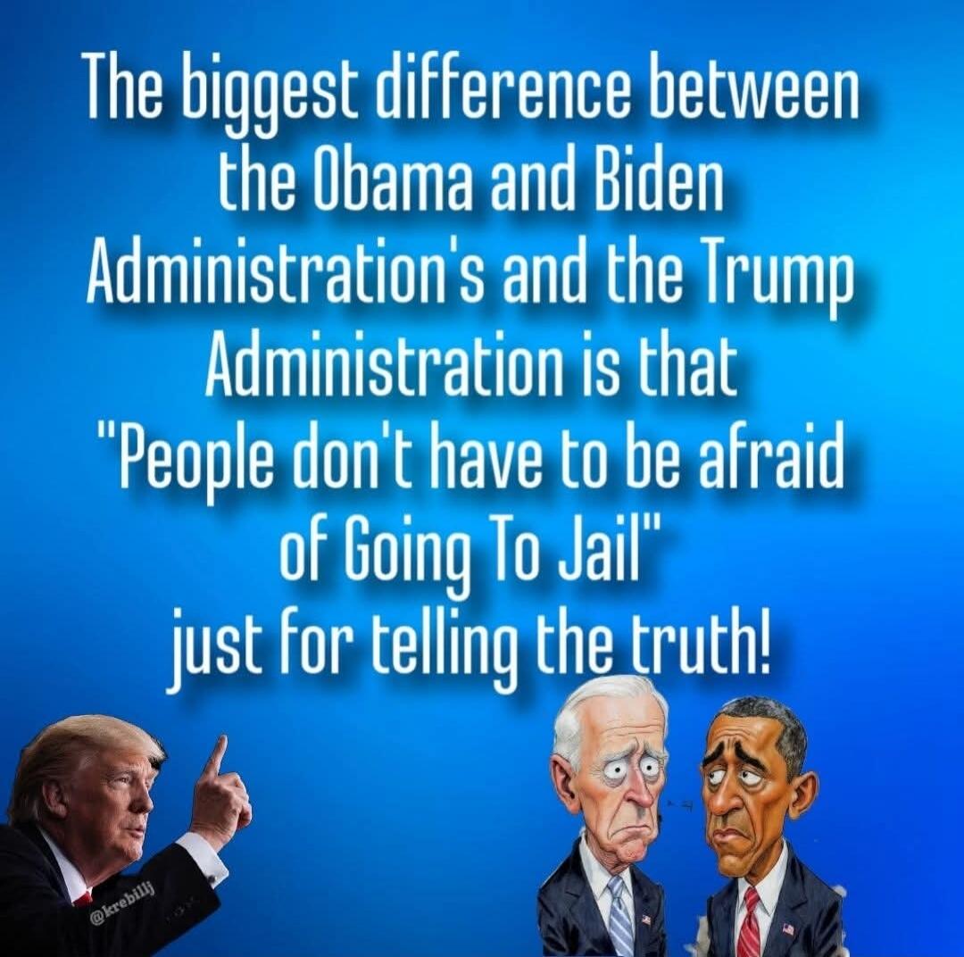 The biggest difference between the Obama and Biden Administration's and the Trump Administration is that 