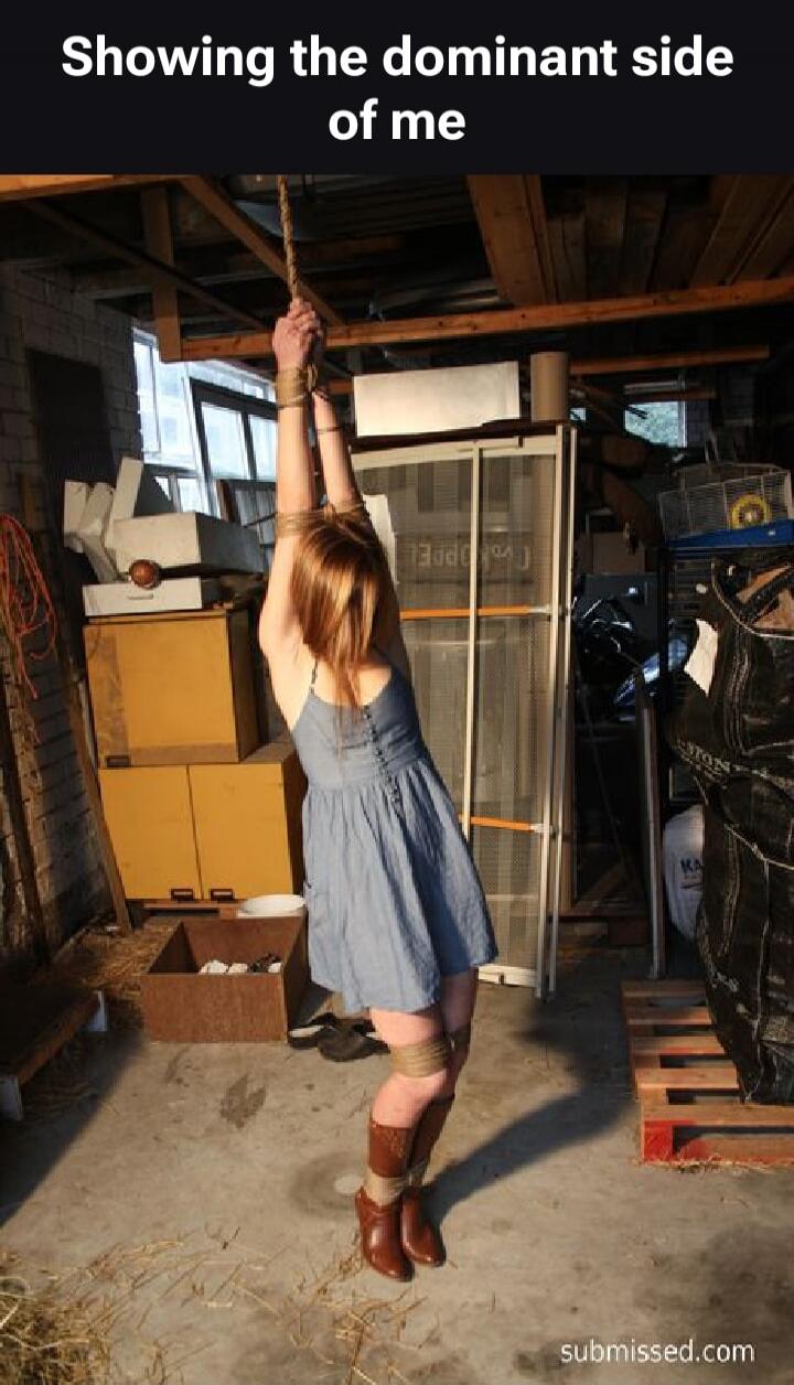 Showing the dominant side of me