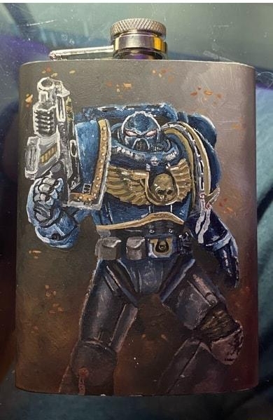 My girlfriend painted this for me think its pretty fuckin cool and you guys would like it